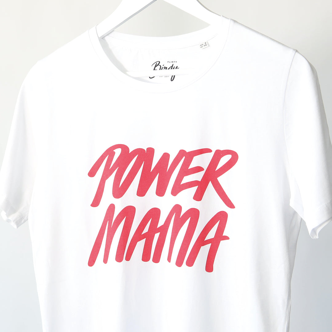Power Mama t-shirt White/Red