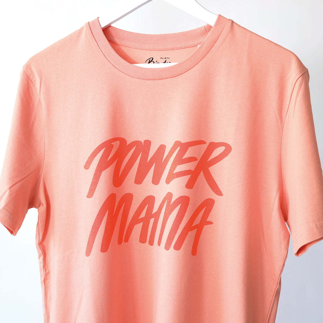 Power Mama T-shirt Coral