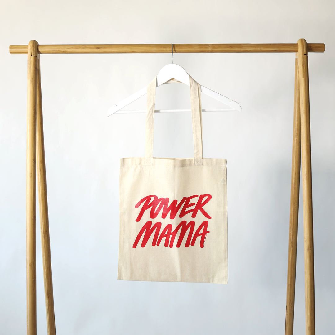 Power Mama Tote Bag - White