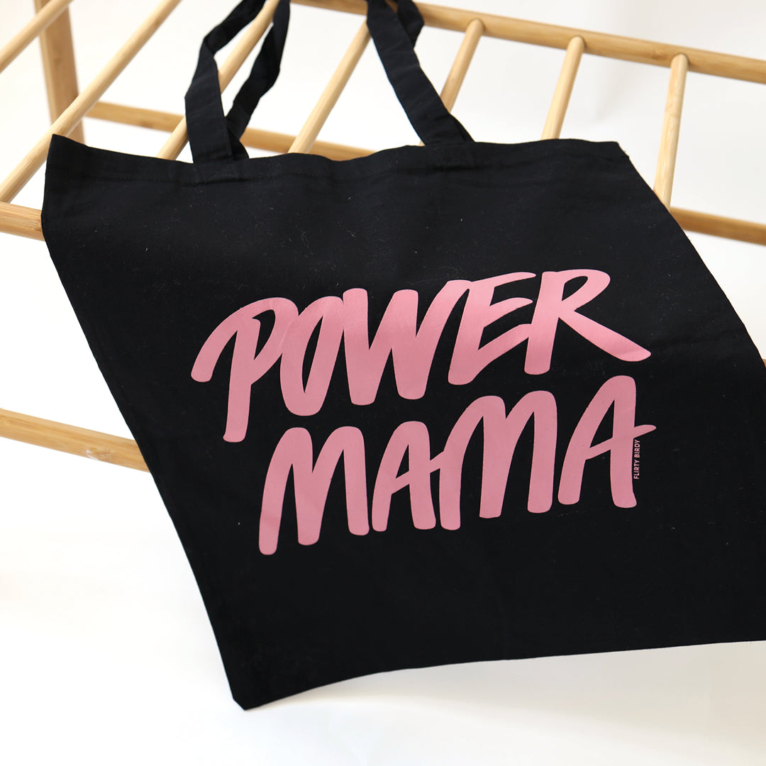 Power Mama Tote Bag - Black