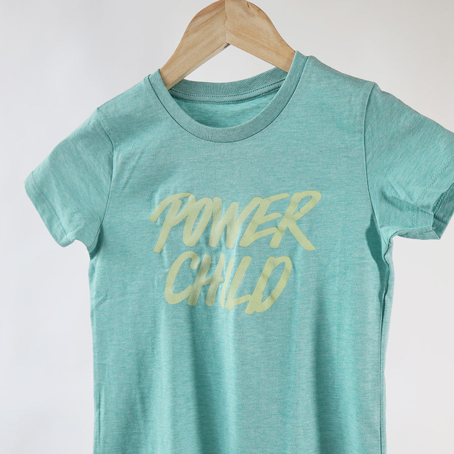 Power Child grøn - Børne t-shirt